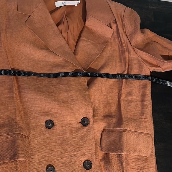 Astr The Label Allegra Oversized Blazer Tera Cotta Size Large - Picture 8 of 9